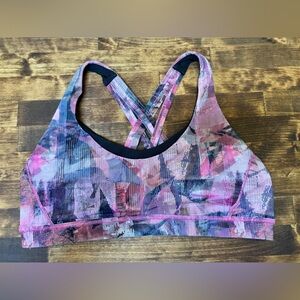 lululemon athletica Pink and Black Sports Bra